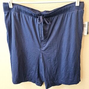 Van Heusen Sleep Lounge Casual Striped Blue Shorts Sz XL NWT